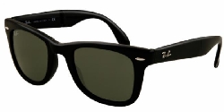 Ray-Ban Men's Folding Wayfarer Square Sunglasses,Black,54 mm