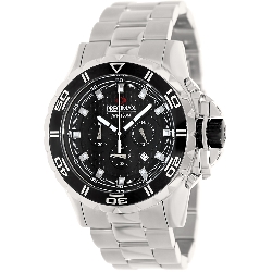 Precimax Men's Carbon Pro PX12201 Silver Stainless-Steel Quartz Watch with Black Dial