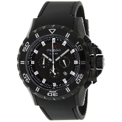 Precimax Men's Carbon Pro Sport PX12207 Black Polyurethane Quartz Watch with Black Dial