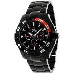 Swiss Precimax Men's Formula-7 XT SP12050 Black Stainless-Steel Swiss Multifunction Watch with Black Dial