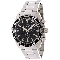 Swiss Precimax Men's Formula-7 Pro SP12057 Silver Stainless-Steel Swiss Chronograph Watch with Black Dial
