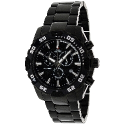 Swiss Precimax Men's Formula-7 Pro SP12061 Black Stainless-Steel Swiss Chronograph Watch with Black Dial