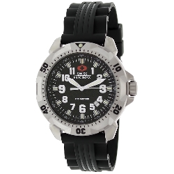 Swiss Precimax Men's SuperNova SP12110 Black Polyurethane Swiss Quartz Watch with Black Dial