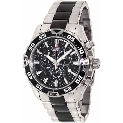 Swiss Precimax Men's Formula-7 Pro SP12149 Two-Tone Stainless-Steel Swiss Chronograph Watch with Black Dial