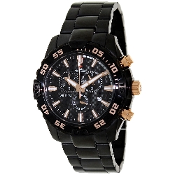 Swiss Precimax Men's Formula-7 Pro SP12152 Black Stainless-Steel Swiss Chronograph Watch with Black Dial