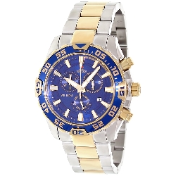Swiss Precimax Men's Formula-7 Pro SP12154 Two-Tone Stainless-Steel Swiss Chronograph Watch with Blue Dial