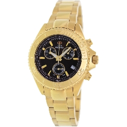 Swiss Precimax Women's Manhattan Elite SP12185 Gold Stainless-Steel Swiss Chronograph Watch with Mother-Of-Pearl Dial
