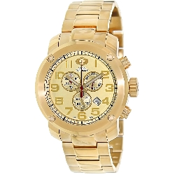 Swiss Precimax Men's Marauder Pro SP13018 Gold Stainless-Steel Swiss Chronograph Watch with Gold Dial