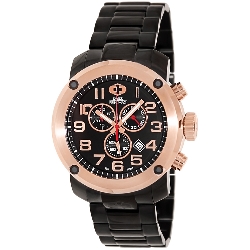Swiss Precimax Men's Marauder Pro SP13021 Black Stainless-Steel Swiss Chronograph Watch with Black Dial