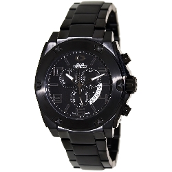 Swiss Precimax Men's Admiral Pro SP13023 Black Stainless-Steel Swiss Chronograph Watch with Black Dial