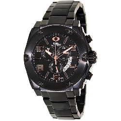 Swiss Precimax Men's Admiral Pro SP13025 Black Stainless-Steel Swiss Chronograph Watch with Black Dial