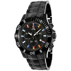 Swiss Precimax Men's Armada Pro SP13051 Black Stainless-Steel Swiss Chronograph Watch with Black Dial