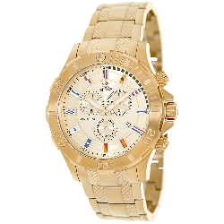 Swiss Precimax Men's Armada Pro SP13052 Gold Stainless-Steel Swiss Chronograph Watch with Gold Dial