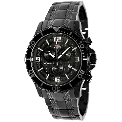 Swiss Precimax Men's Tarsis Pro SP13062 Black Stainless-Steel Swiss Chronograph Watch with Black Dial