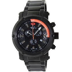 Swiss Precimax Men's Volt Pro SP13085 Black Stainless-Steel Swiss Chronograph Watch with Black Dial