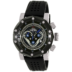 Swiss Precimax Men's Vector Pro Sport SP13088 Black Silicone Swiss Chronograph Watch with Black Dial