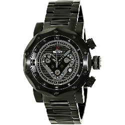 Swiss Precimax Men's Vector Pro SP13094 Black Stainless-Steel Swiss Chronograph Watch with Black Dial