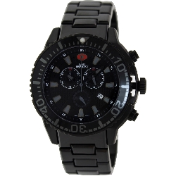 Swiss Precimax Men's Pulse Pro SP13104 Black Stainless-Steel Swiss Chronograph Watch with Black Dial