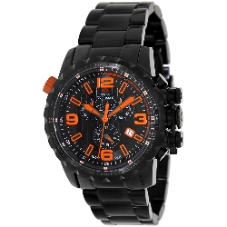 Swiss Precimax Men's Magnus Pro SP13138 Black Stainless-Steel Swiss Chronograph Watch with Black Dial