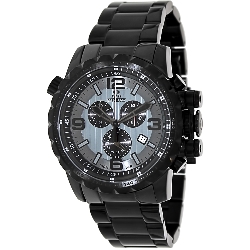 Swiss Precimax Men's Magnus Pro SP13141 Black Stainless-Steel Swiss Chronograph Watch with Black Dial