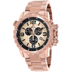 Swiss Precimax Men's Magnus Pro SP13146 Rose-Gold Stainless-Steel Swiss Chronograph Watch with Rose-Gold Dial