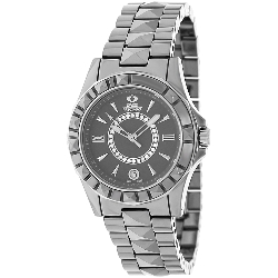 Swiss Precimax Women's Fiora SP13171 Grey Ceramic Swiss Quartz Watch with Grey Dial