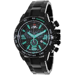 Swiss Precimax Men's Forge Pro SP13243 Black Stainless-Steel Swiss Chronograph Watch with Black Dial