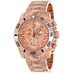 Swiss Precimax Men's Crew Pro SP13258 Rose-Gold Stainless-Steel Swiss Chronograph Watch with Rose-Gold Dial