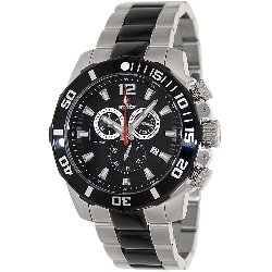 Swiss Precimax Men's Crew Pro SP13259 Two-Tone Stainless-Steel Swiss Chronograph Watch with Black Dial