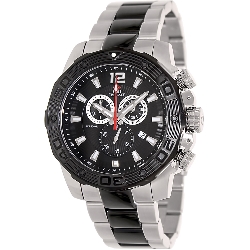 Swiss Precimax Men's Legion Pro SP13270 Two-Tone Stainless-Steel Swiss Chronograph Watch with Black Dial