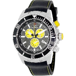 Swiss Precimax Men's Pursuit Pro Sport SP13276 Black Silicone Swiss Chronograph Watch with Grey Dial