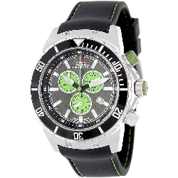Swiss Precimax Men's Pursuit Pro Sport SP13277 Black Silicone Swiss Chronograph Watch with Grey Dial