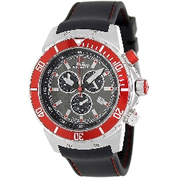 Swiss Precimax Men's Pursuit Pro Sport SP13280 Black Silicone Swiss Chronograph Watch with Grey Dial