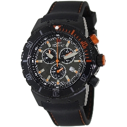 Swiss Precimax Men's Pursuit Pro Sport SP13285 Black Silicone Swiss Chronograph Watch with Grey Dial