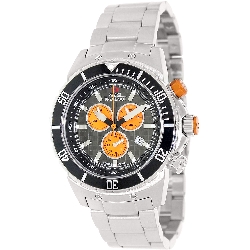 Swiss Precimax Men's Pursuit Pro SP13288 Silver Stainless-Steel Swiss Chronograph Watch with Grey Dial