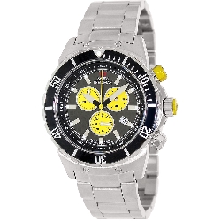 Swiss Precimax Men's Pursuit Pro SP13289 Silver Stainless-Steel Swiss Chronograph Watch with Grey Dial