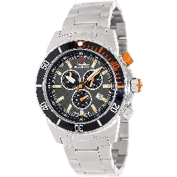 Swiss Precimax Men's Pursuit Pro SP13292 Silver Stainless-Steel Swiss Chronograph Watch with Grey Dial