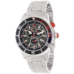 Swiss Precimax Men's Pursuit Pro SP13293 Silver Stainless-Steel Swiss Chronograph Watch with Grey Dial