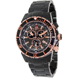 Swiss Precimax Men's Pursuit Pro SP13294 Black Stainless-Steel Swiss Chronograph Watch with Grey Dial