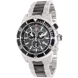 Swiss Precimax Men's Pursuit Pro SP13299 Two-Tone Stainless-Steel Swiss Chronograph Watch with Grey Dial