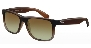 New Ray Ban Justin RB4165 854/7Z Brown Gradient Gray/Gradient Green 55mm Sunglasses