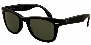 Ray-Ban Men's Folding Wayfarer Square Sunglasses,Black,54 Mm