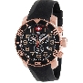 Swiss Precimax Men's Verto Pro Sport SP13045 Black Rubber Swiss Chronograph Watch With Black Dial