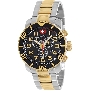 Swiss Precimax Men's Verto Pro SP13046 Two-Tone Stainless-Steel Swiss Chronograph Watch With Black Dial