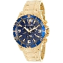 Swiss Precimax Men's Tarsis Pro SP13064 Gold Stainless-Steel Swiss Chronograph Watch With Blue Dial