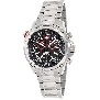 Swiss Precimax Men's Squadron Pro SP13072 Silver Stainless-Steel Swiss Chronograph Watch With Black Dial