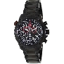 Swiss Precimax Men's Squadron Pro SP13074 Black Stainless-Steel Swiss Chronograph Watch With Black Dial