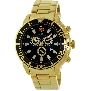 Swiss Precimax Men's Pulse Pro SP13100 Gold Stainless-Steel Swiss Chronograph Watch With Black Dial