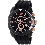 Swiss Precimax Men's Recon Pro Sport SP13115 Black Polyurethane Swiss Chronograph Watch With Black Dial