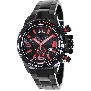 Swiss Precimax Men's Forge Pro SP13240 Black Stainless-Steel Swiss Chronograph Watch With Black Dial